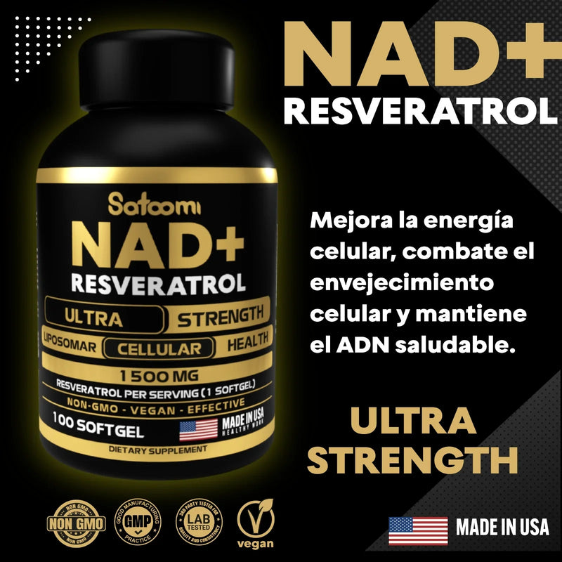 ¡Compre 1 y Lleve 2 de NAD+ Resveratrol! ¡Más Energía, Vitalidad y Salud por Menos!