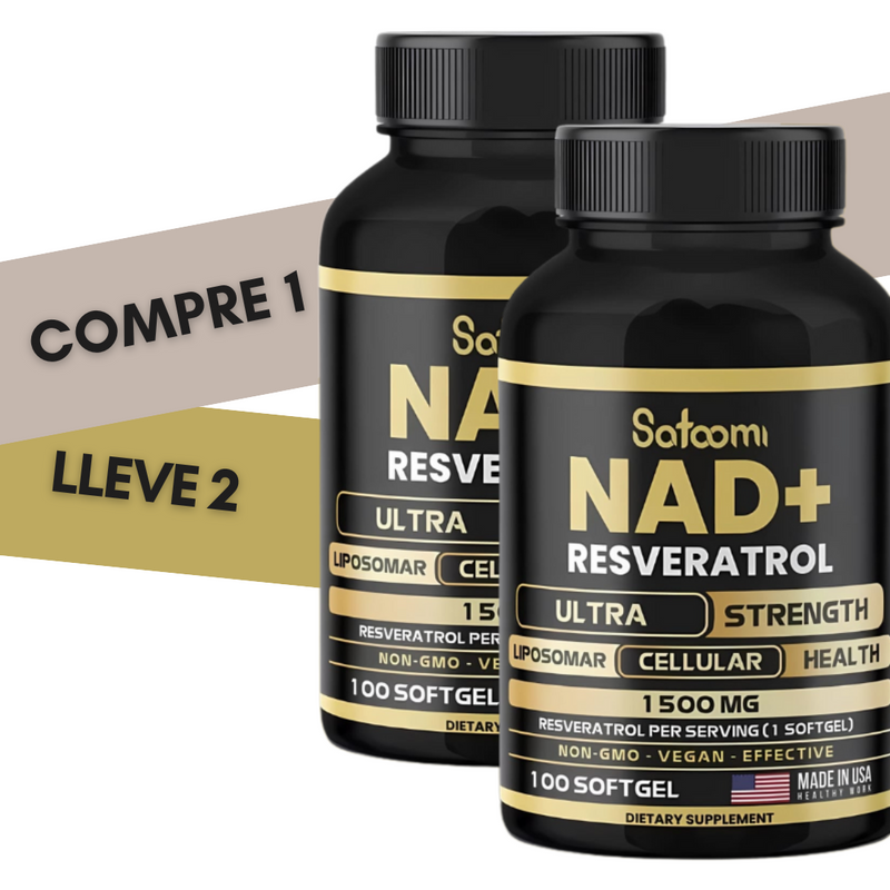 ¡Compre 1 y Lleve 2 de NAD+ Resveratrol! ¡Más Energía, Vitalidad y Salud por Menos!